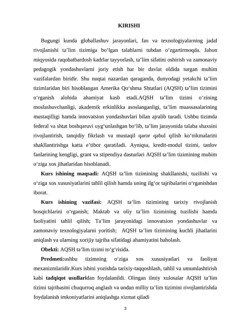 AQSH ta’lim tizimining o‘ziga xosliklari 3