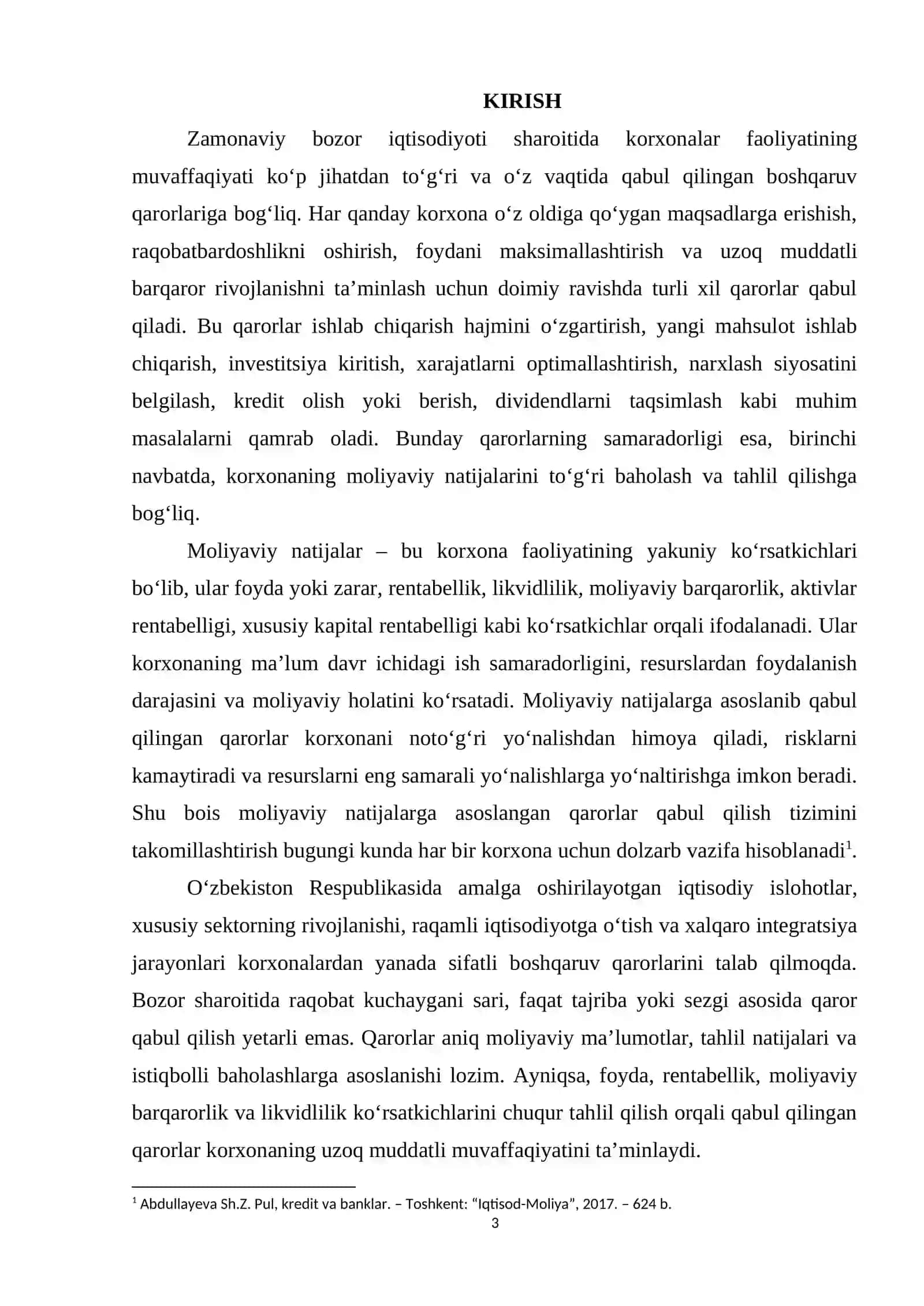MOLIYAVIY NATIJALARGA ASOSLANGAN QARORLAR QABUL QILISH 3