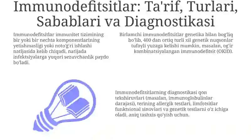 Immunodefetsitlar, vaksinalar, immunologik zardoblar va ularning qo‘llanilishi 3