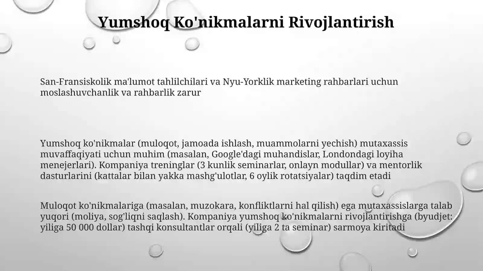 Trening va Rivojlantirish Dasturlari 3