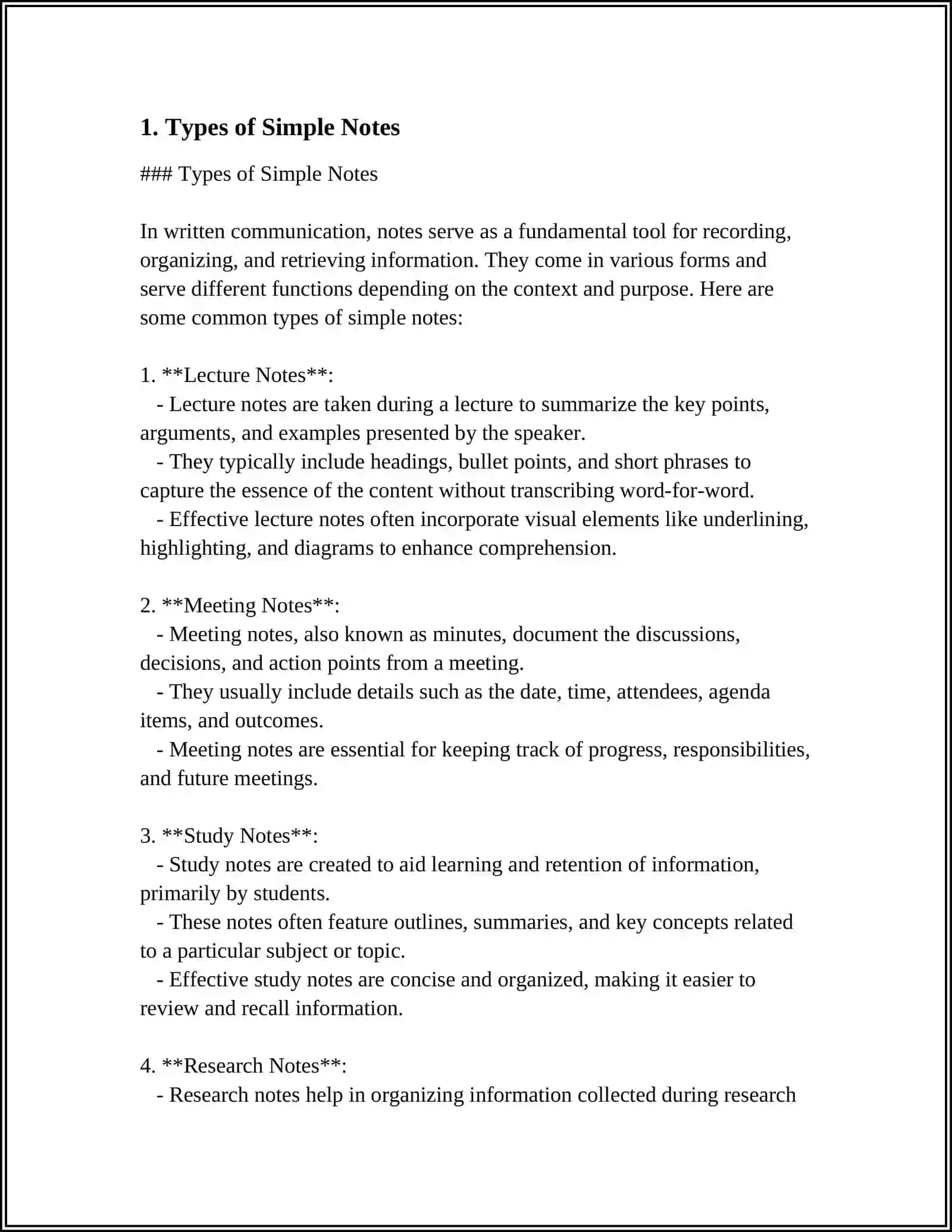 SIMPLE NOTES AND MESSAGES 3