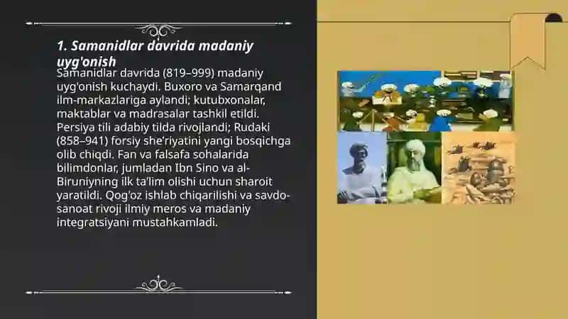 Samanidlar davrida madaniy uyg'onish 3