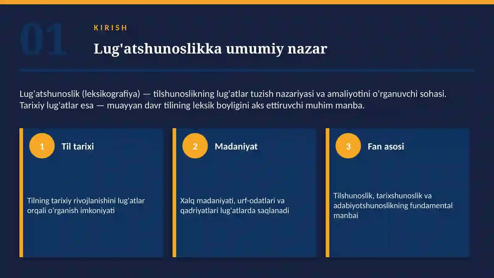 Tarixiy lug'atlar va lug'atshunoslik masalalari 3