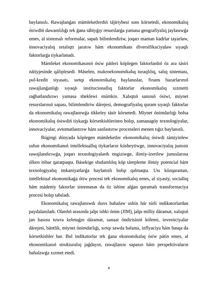 Ekonomikalıq rawajlanıw faktorlari 3