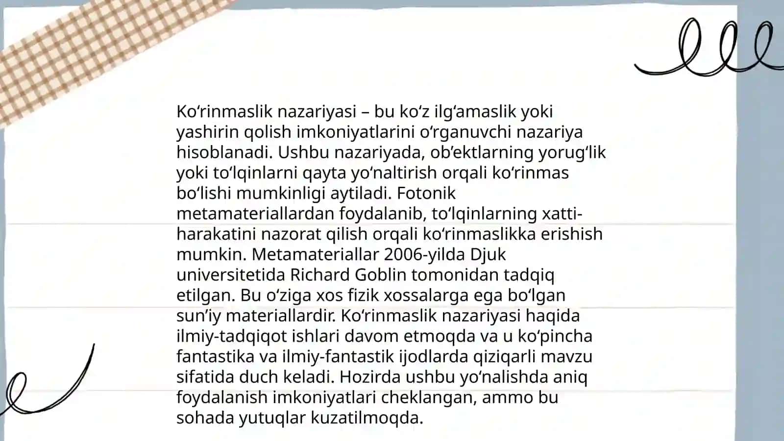 Gerbert Uells "Ko‘rinmas odam" asari 3