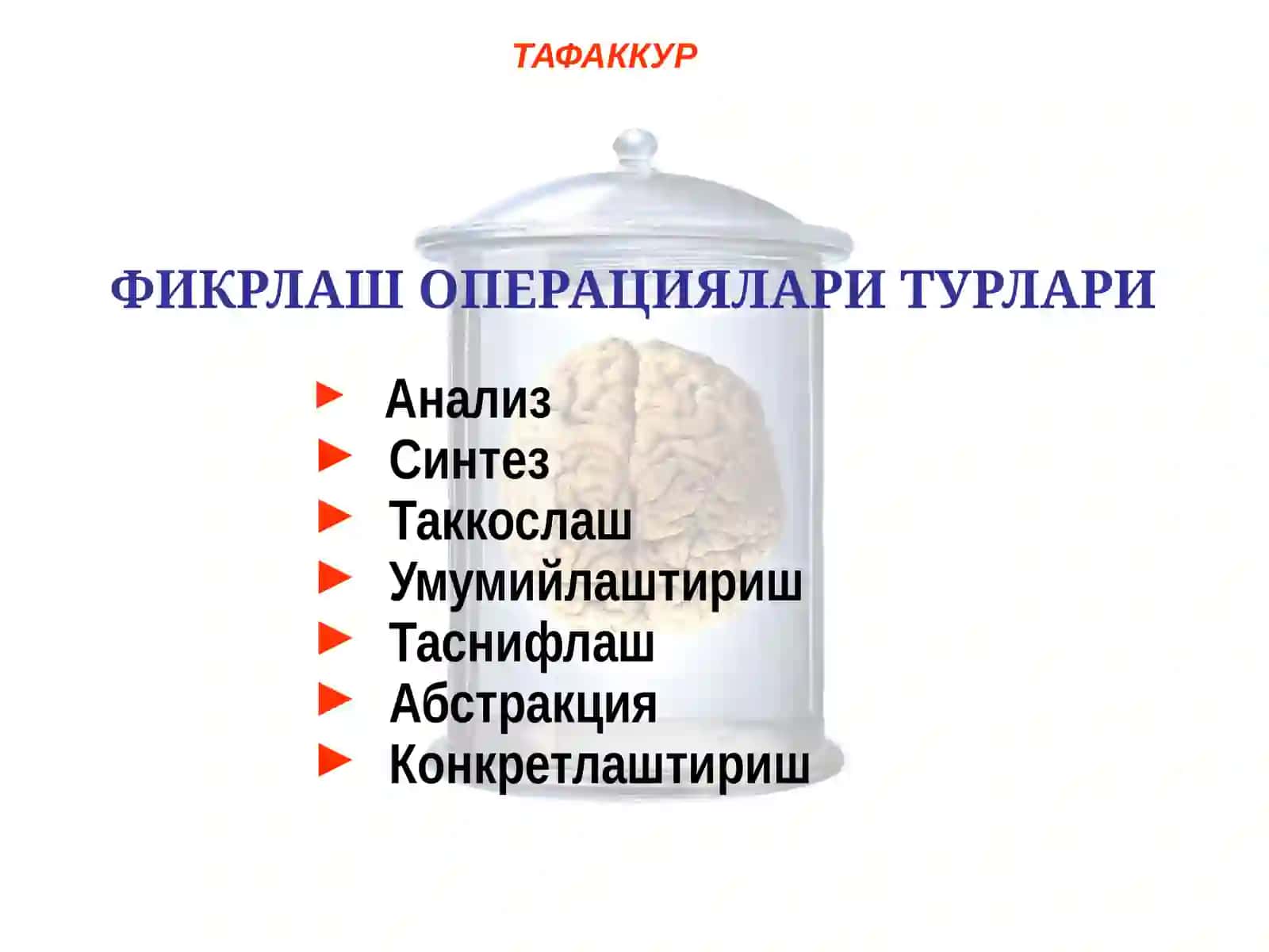Тафаккур тушунчаси 3
