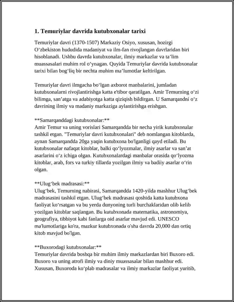 TEMURIYLAR DAVRIDA BIBLIOGRAFIYA 3
