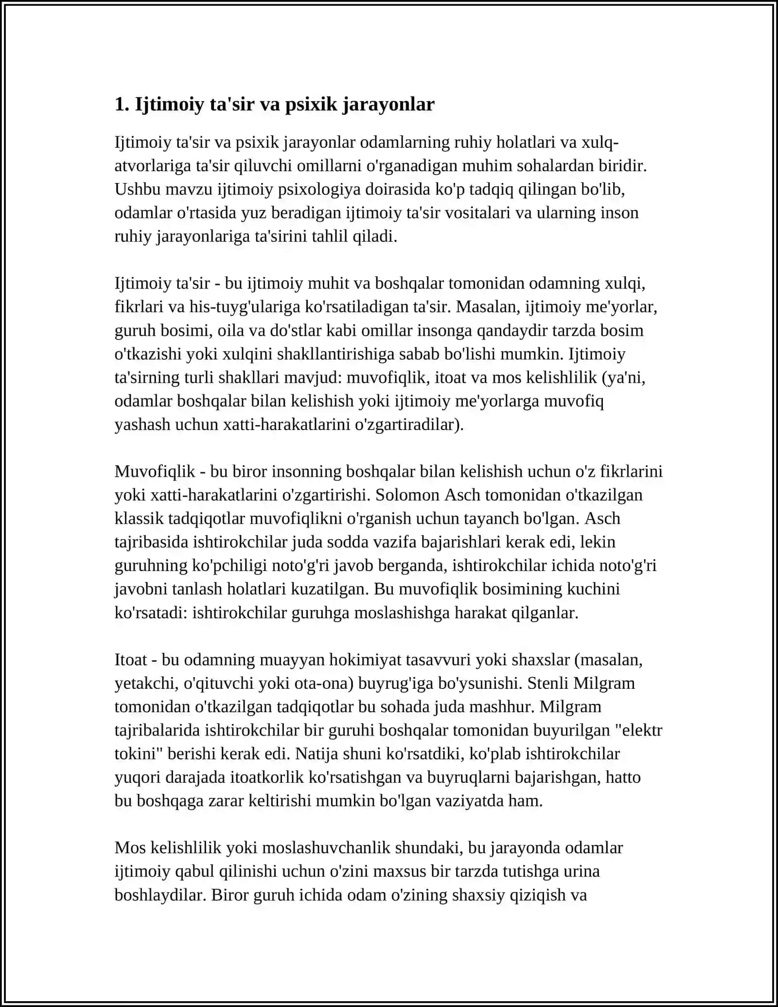 PSIHIK JARAYONLARNI SHAKILANISHI 3