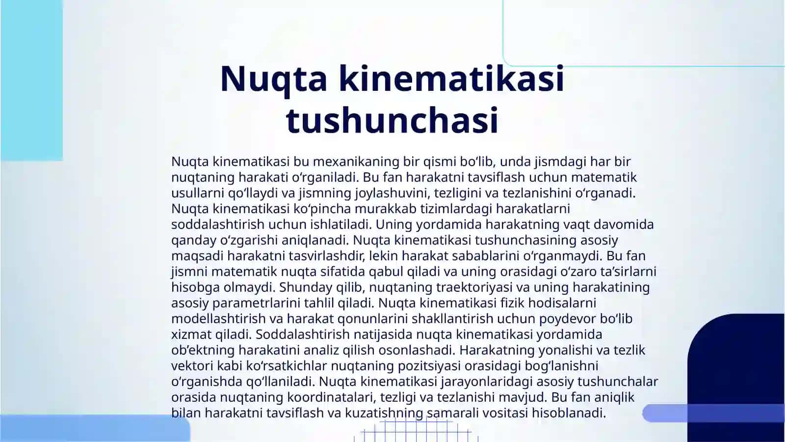 NUQTA KINEMATIKASI 3
