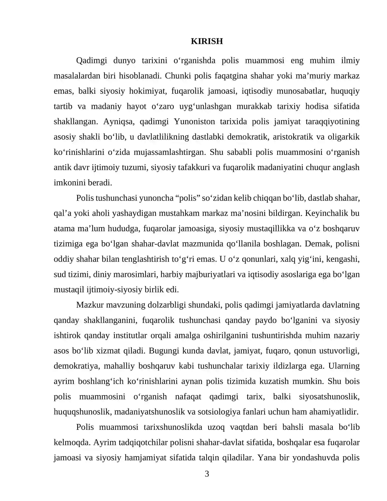 Polis muammosini o‘rganish 3