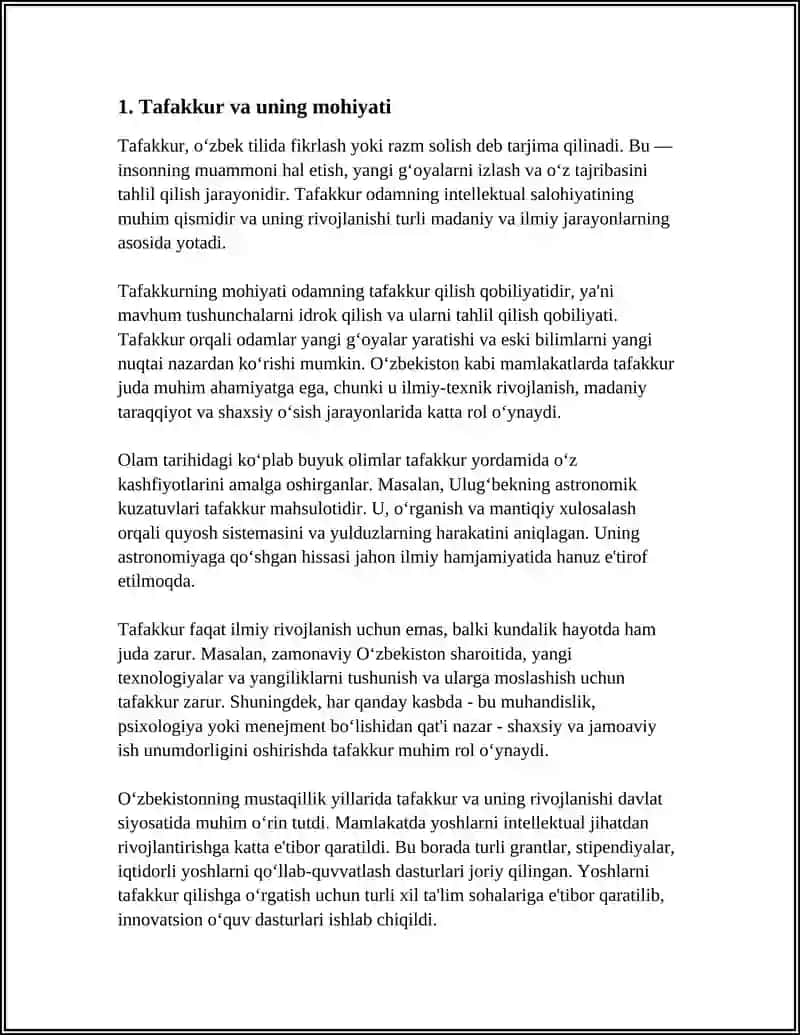 TAFAKKUR VA XAYOL TURLARI 3