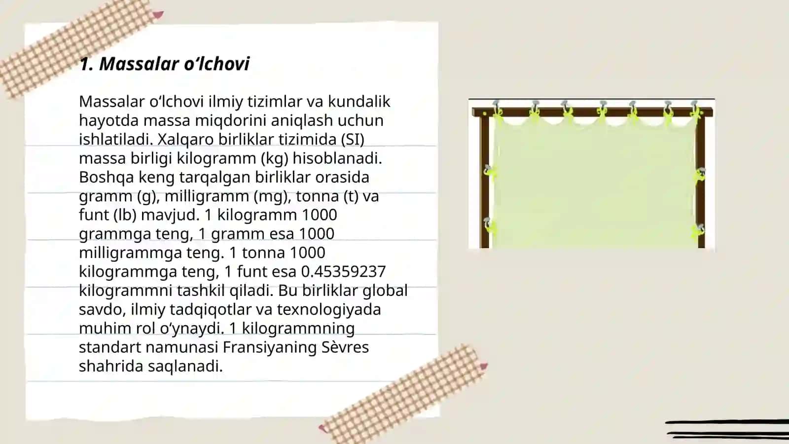 Boʻlaklari sanalmaydigan birliklar 3