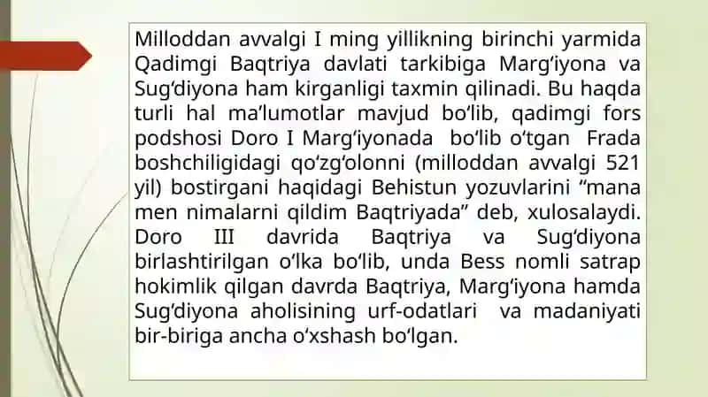 Qadimgi Baqtriya va Sug‘diyona 3