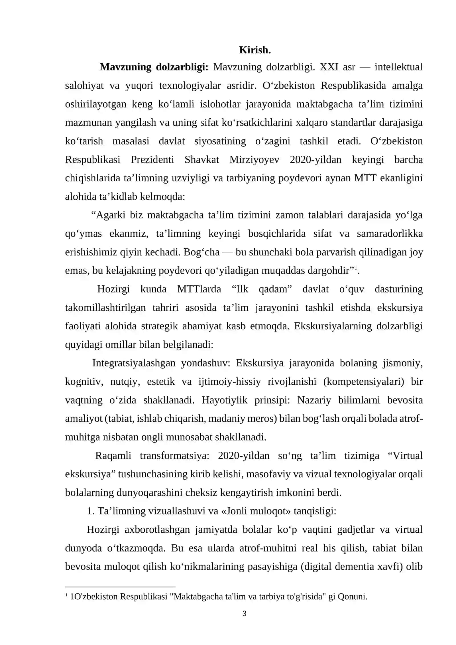Mavzuning dolzarbligi 3