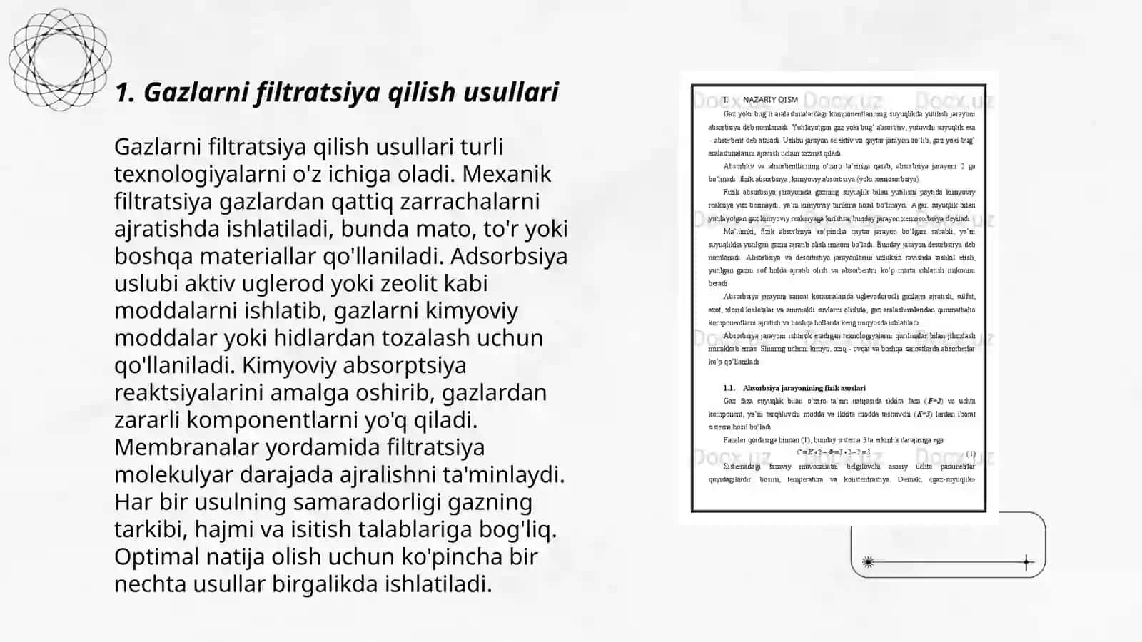 Gazlarni tozalash usullari 3
