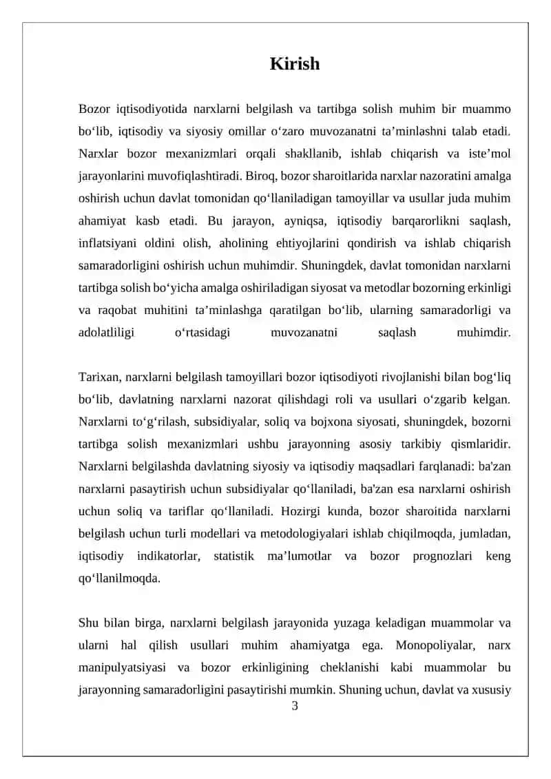 Narx belgilash tamoyillari 3
