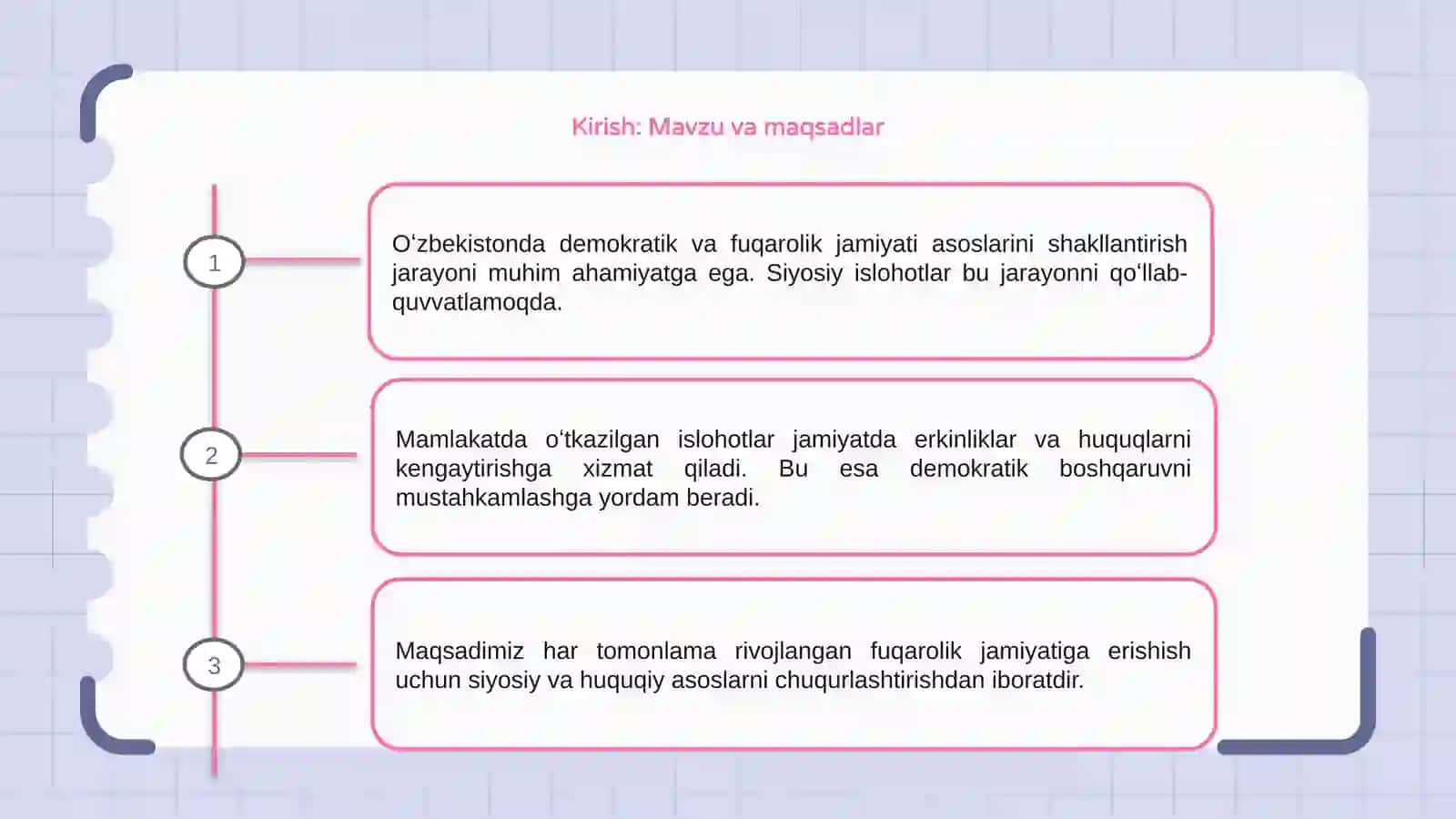 Mavzu va maqsadlar 3