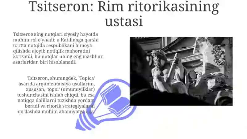 Notiqlik sanʼati tarixidan yunon va Rim notiqlik sanʼati 3