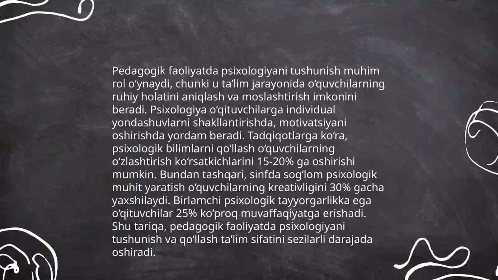 Pedagog faoliyatida psixologiyaning oʻrni 3