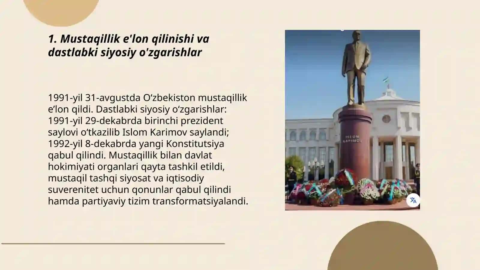 O’zbekiston tarixi fanidan taqdimot 3