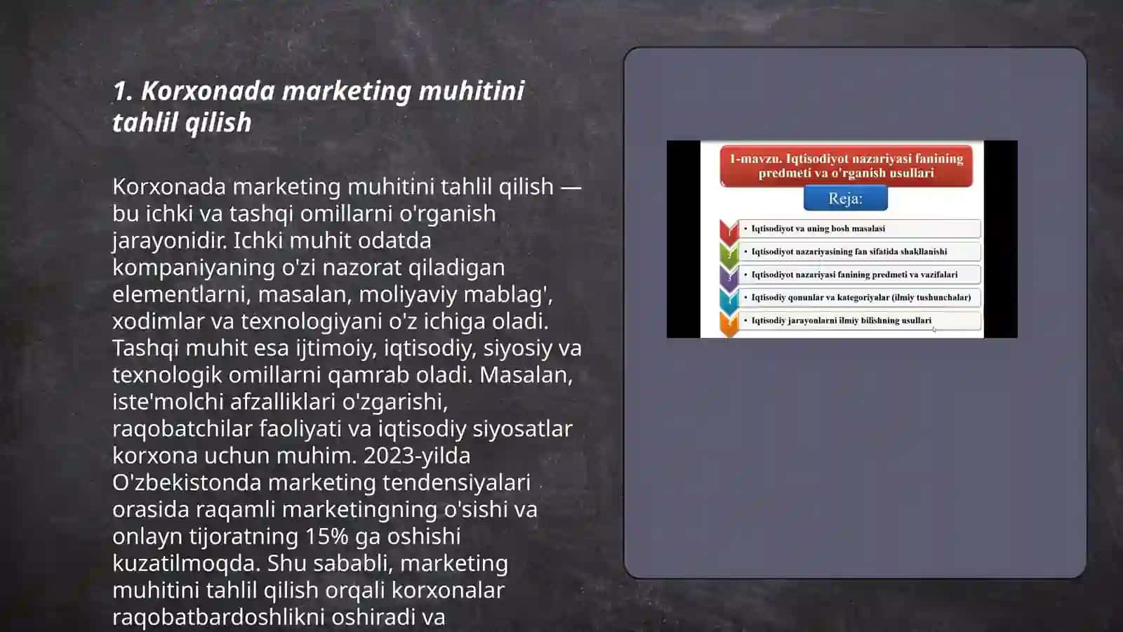 Korxonalarda marketing tahlili 3