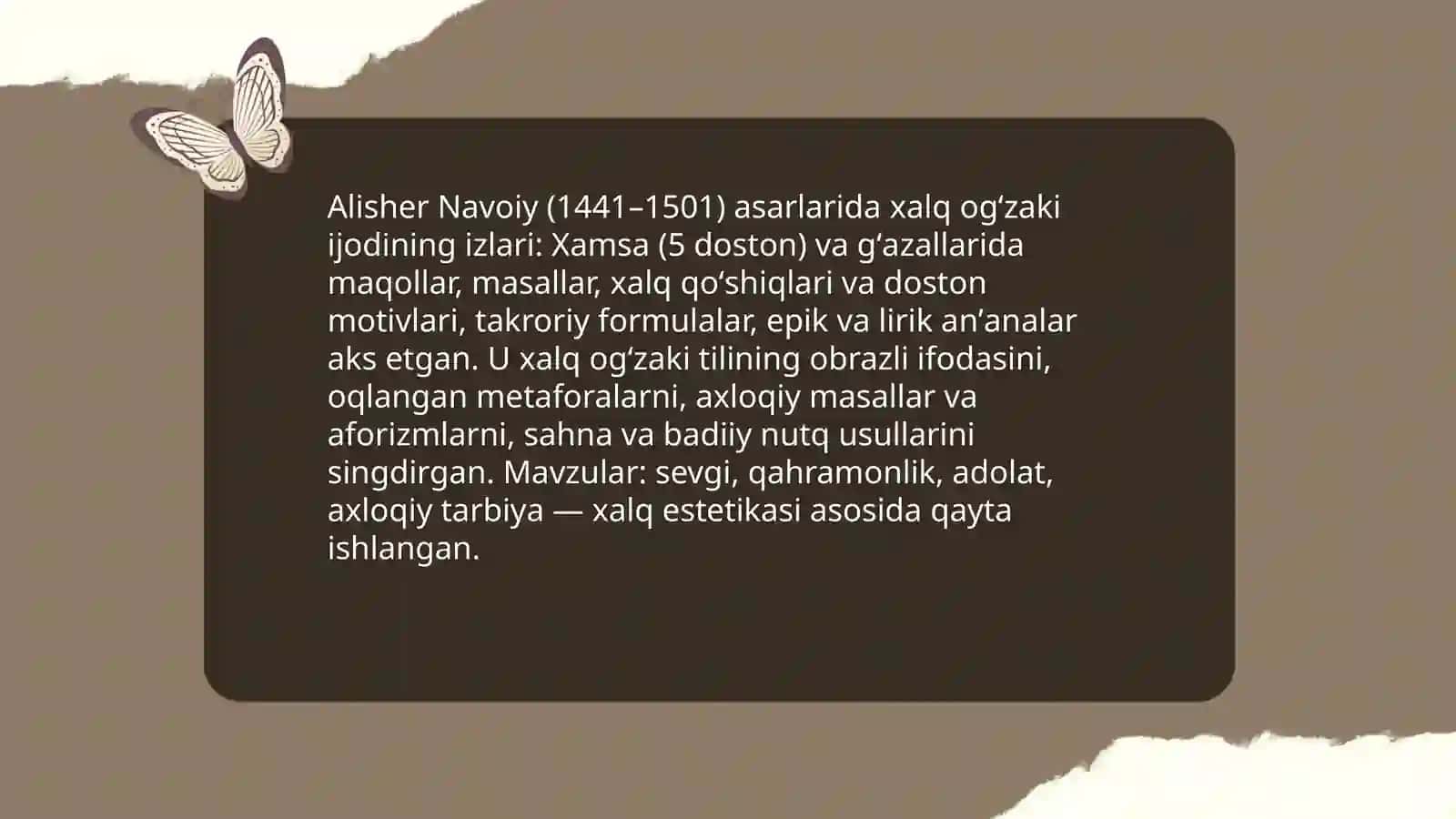 Alisher Navoiy ijodida folklor anʼanalari 3
