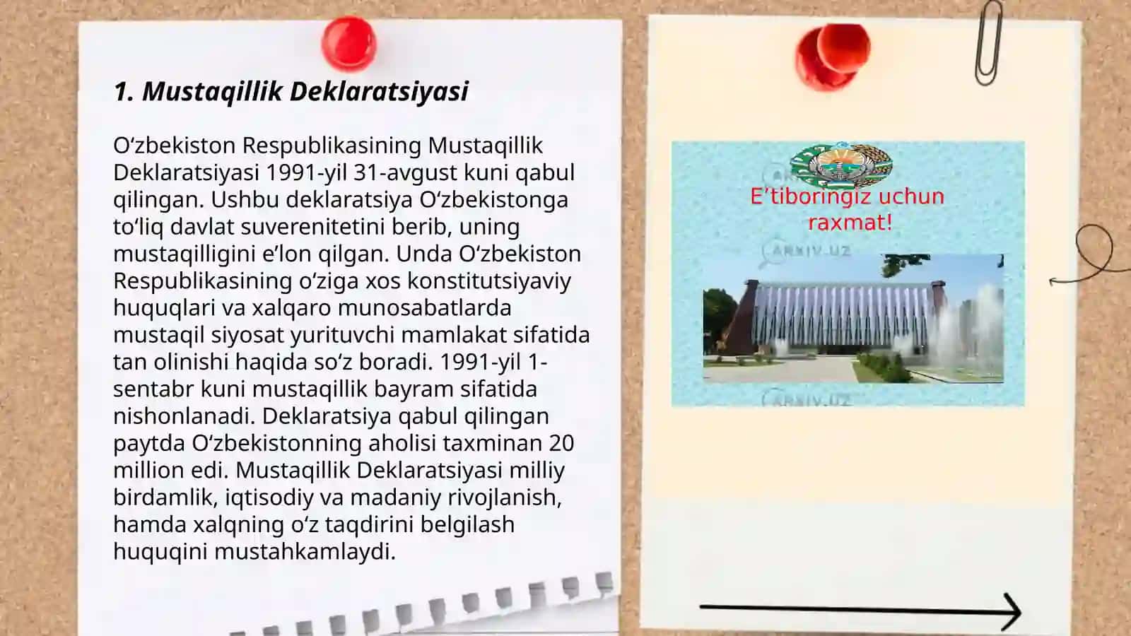Mustaqil O‘zbekiston Respublikasining tashkil topishi va uning tarixiy ahamiyati 3
