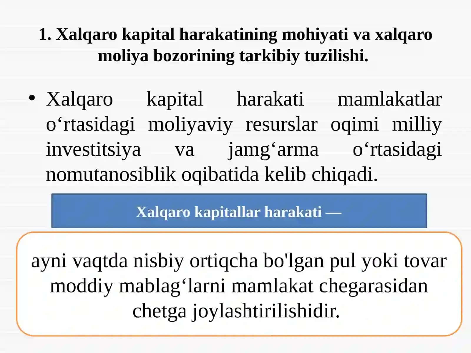 Xalqaro kapital harakati 3