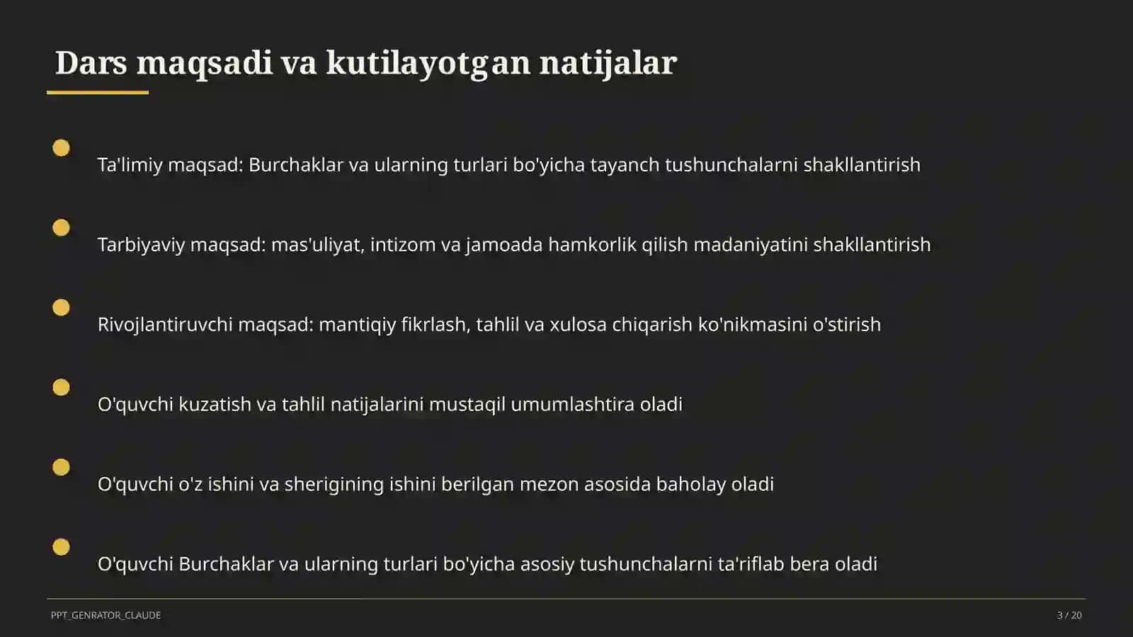 Burchaklar va ularning turlari (7-sinf) 3