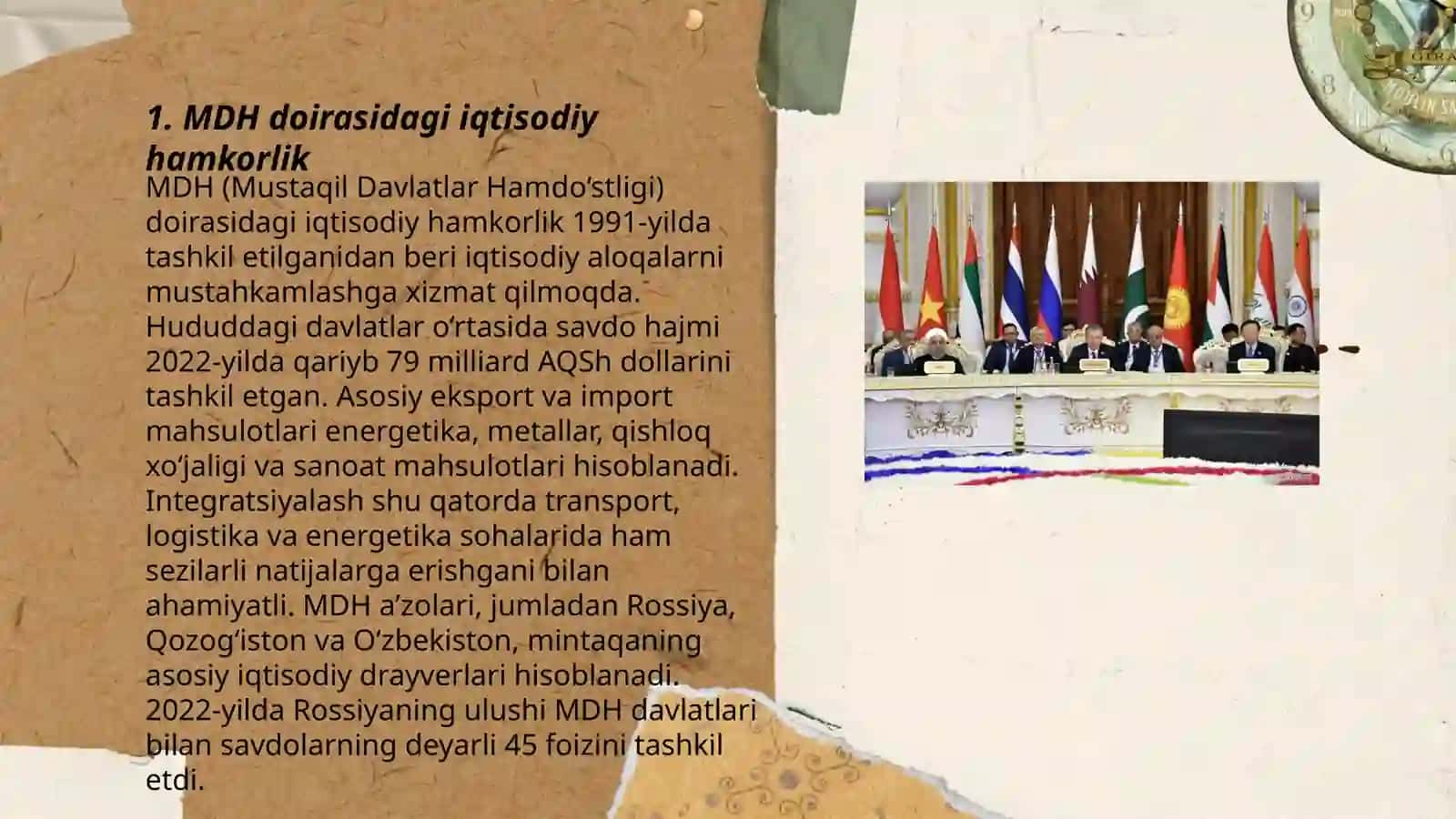 MDH doirasidagi iqtisodiy hamkorlik 3
