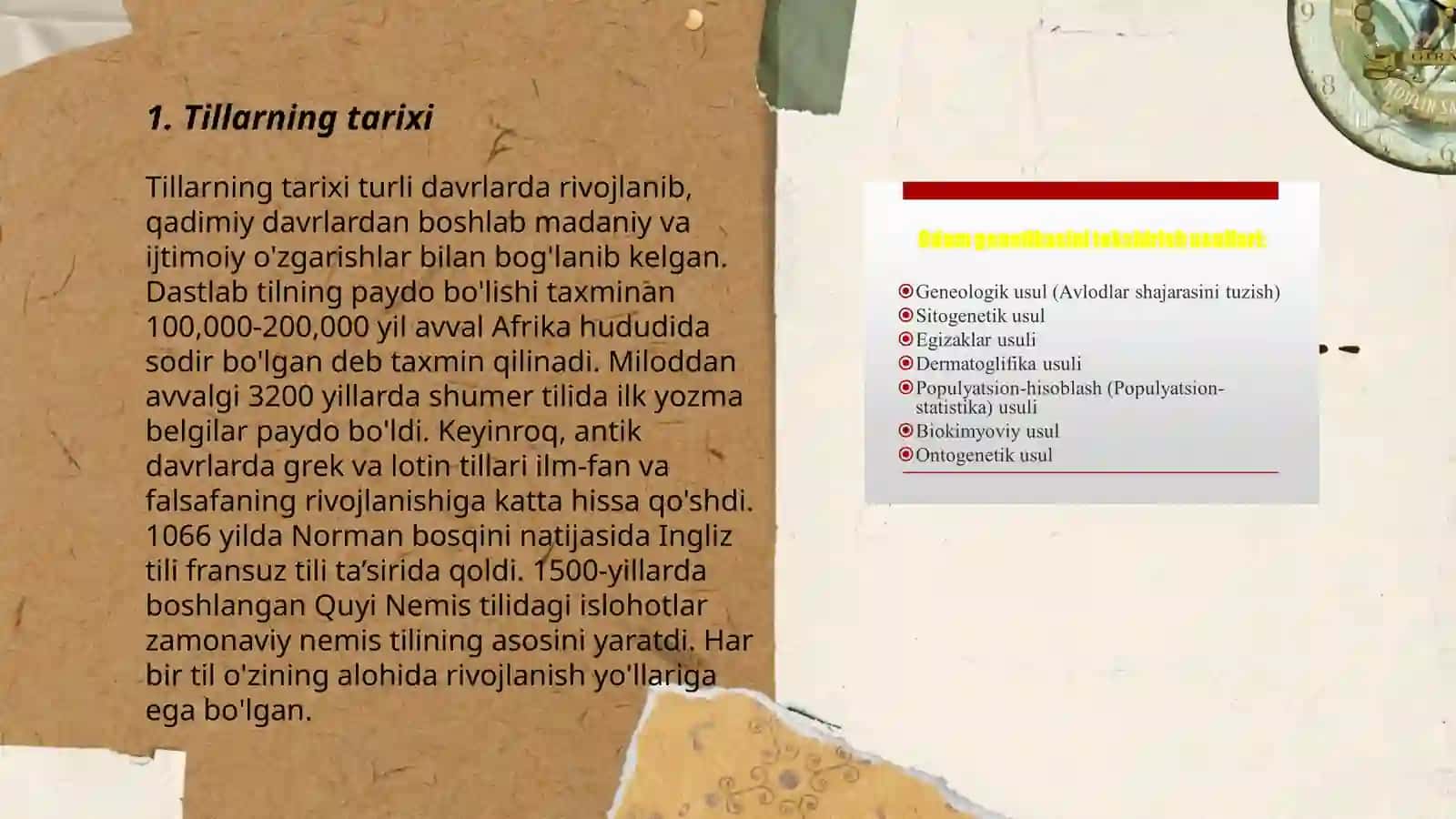 Tillarning geneologik tasnifi 3