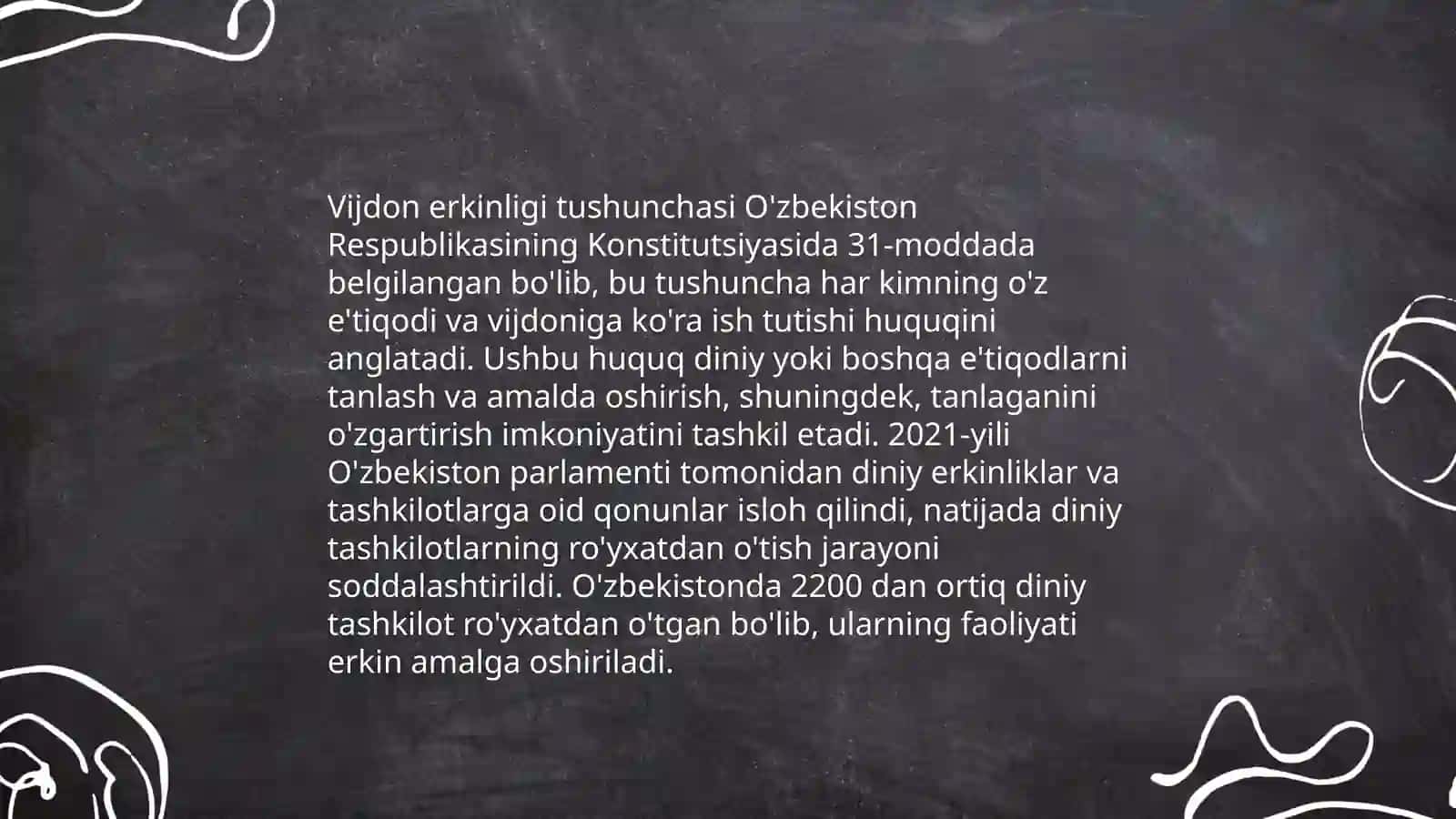 Vijdon erkinligi va diniy baĝrikenglik 3