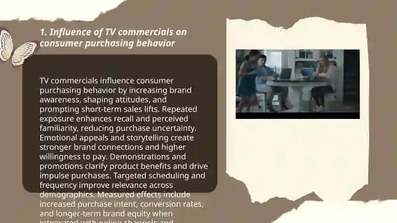 Tv commercials and their influence 3