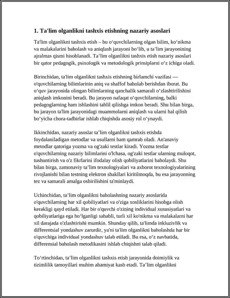 TALIM OLGANLIKNI TASHXIS ETISH 3