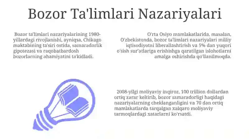 Bozor Ta'limlari Nazariyalari 3