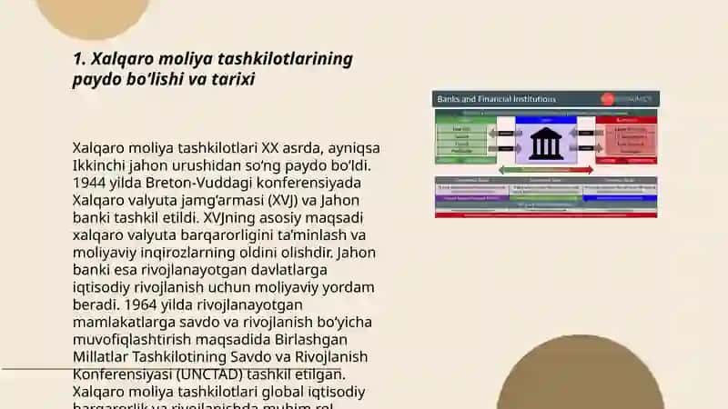 Xalqaro moliya tashkilotlari va ularni xalqaro moliya munosabatlaridagi o‘rni 3