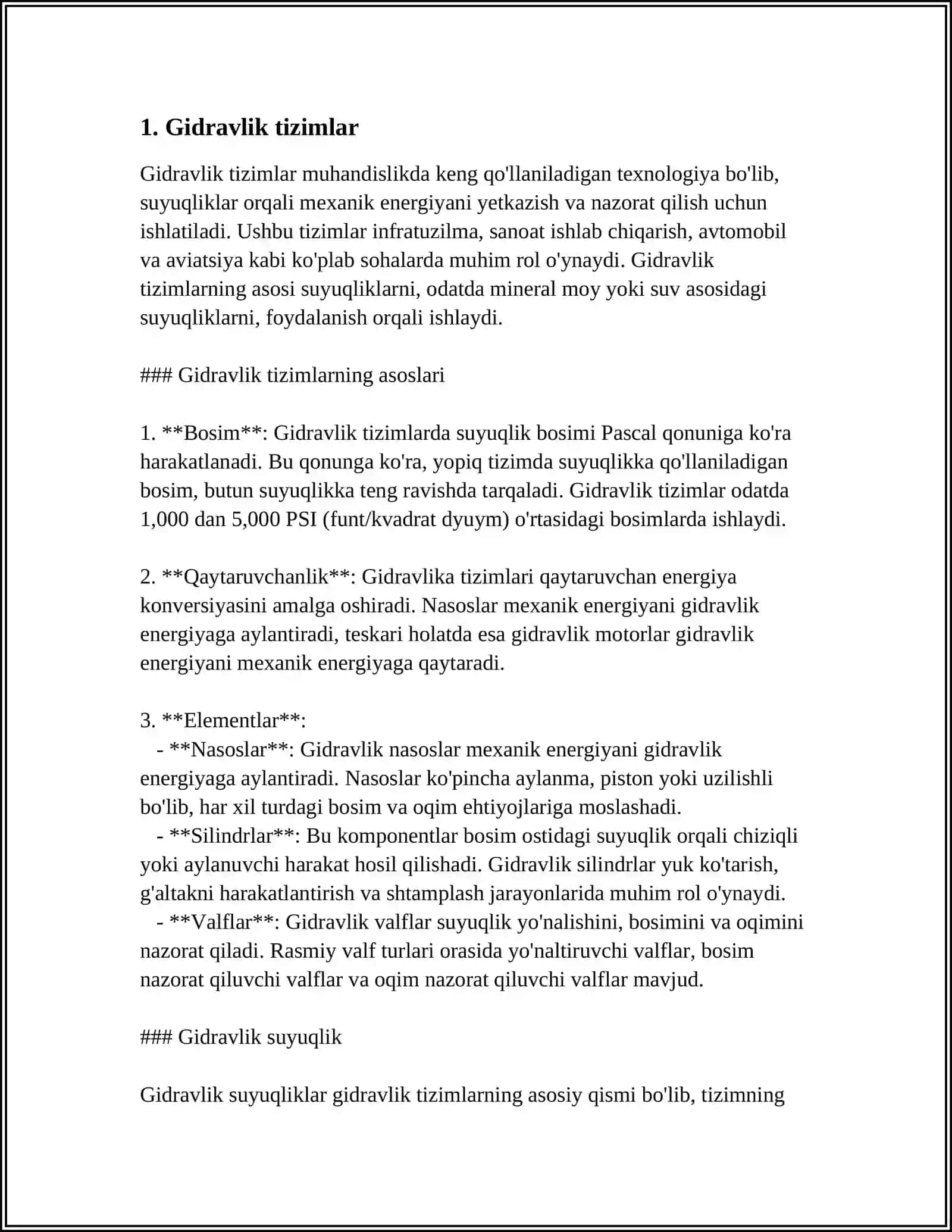 SUYUQLIKLARNI UZATISH 3