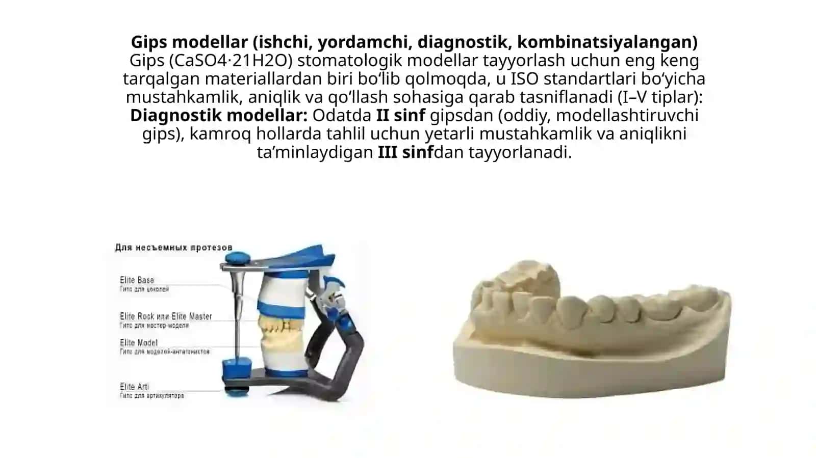 Stomatologik modellartayyorlashvatahlilqilish 3