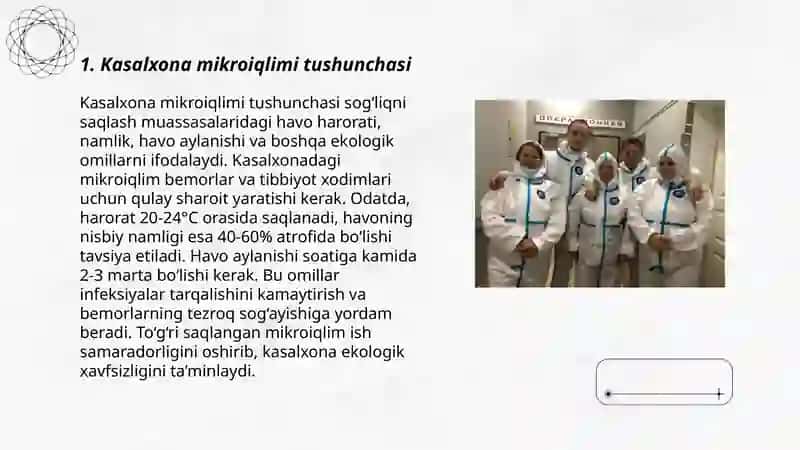 Kasalxona xonalari mikroiqlimining gigiyenik ahamiyati 3