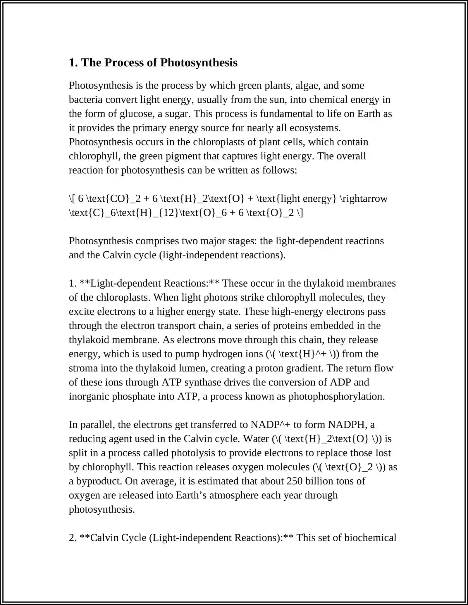 PLANT FORMATION AND THEIR ENVIRONMENT 3