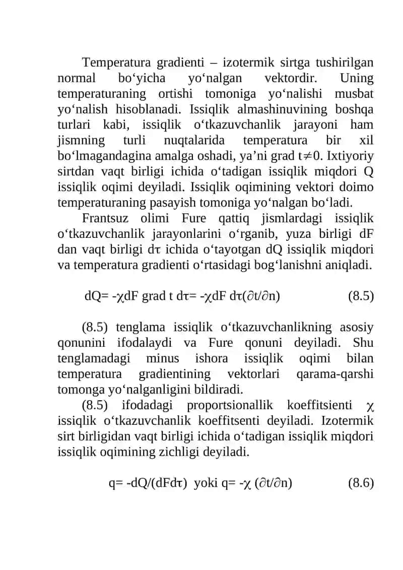 Issiqlik o‘tkazuvchanlik 3