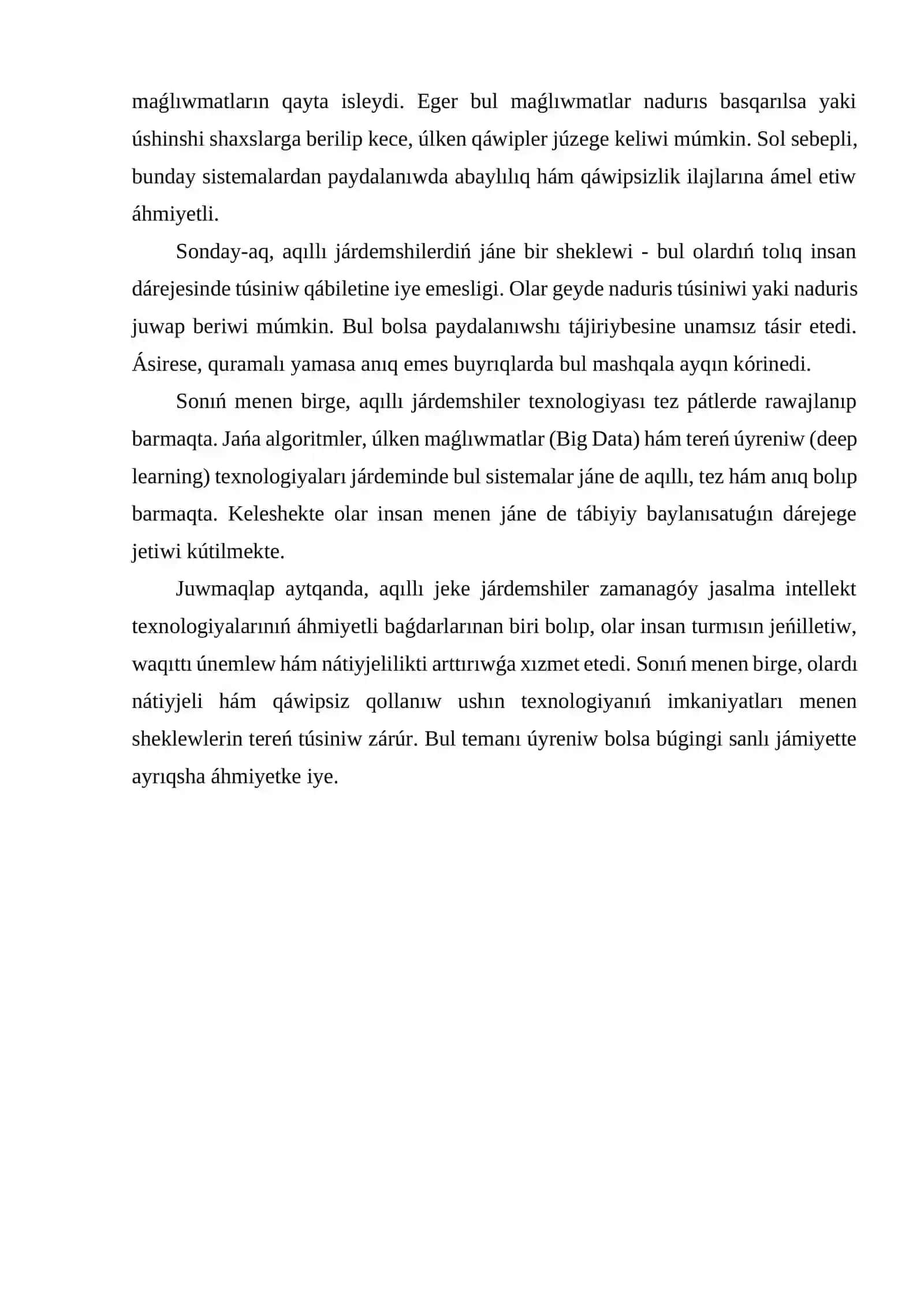 Aqıllı jeke járdemshiler 3