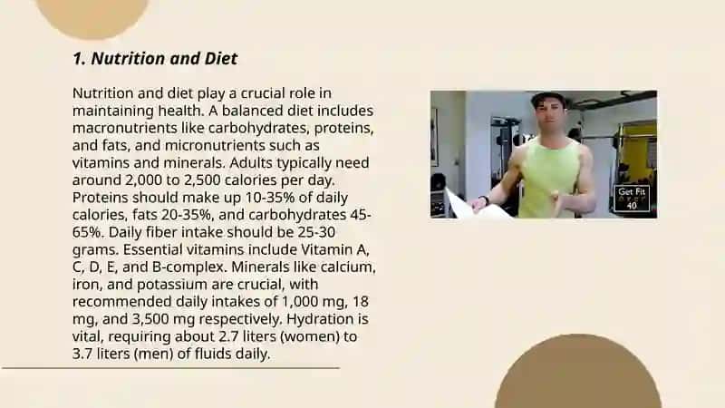 Nutrition and Diet 3