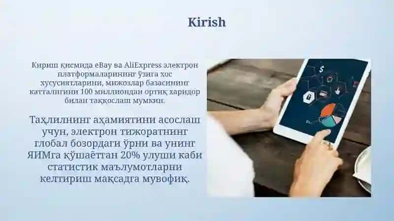 Ebay va AliExpress elektron platformalarining tahlili 3