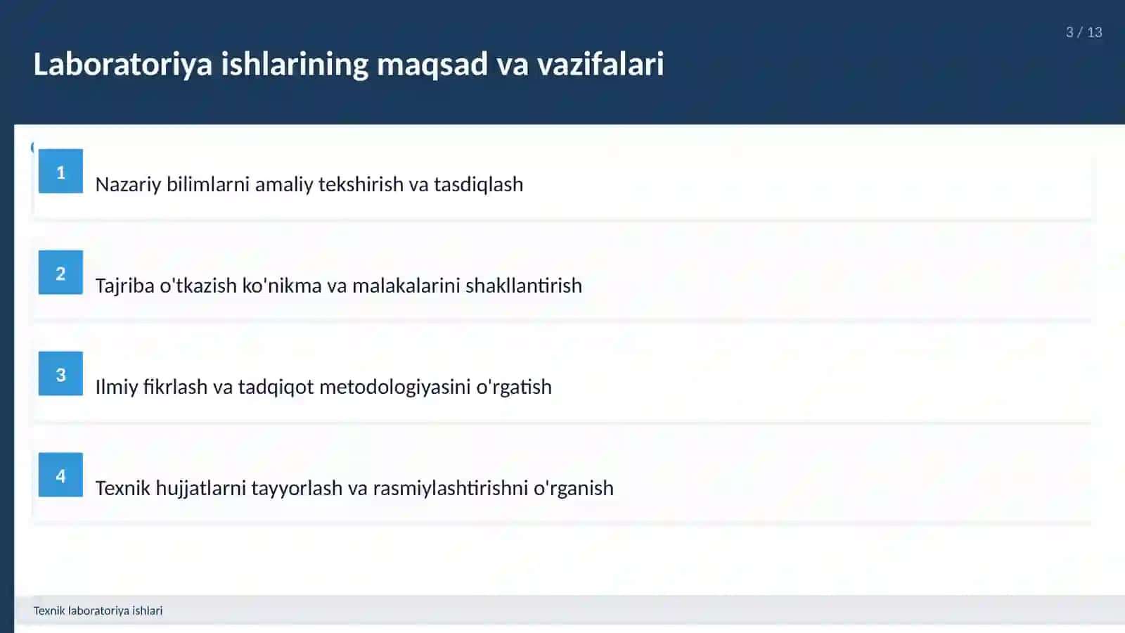 Texnik laboratoriya ishlari 3