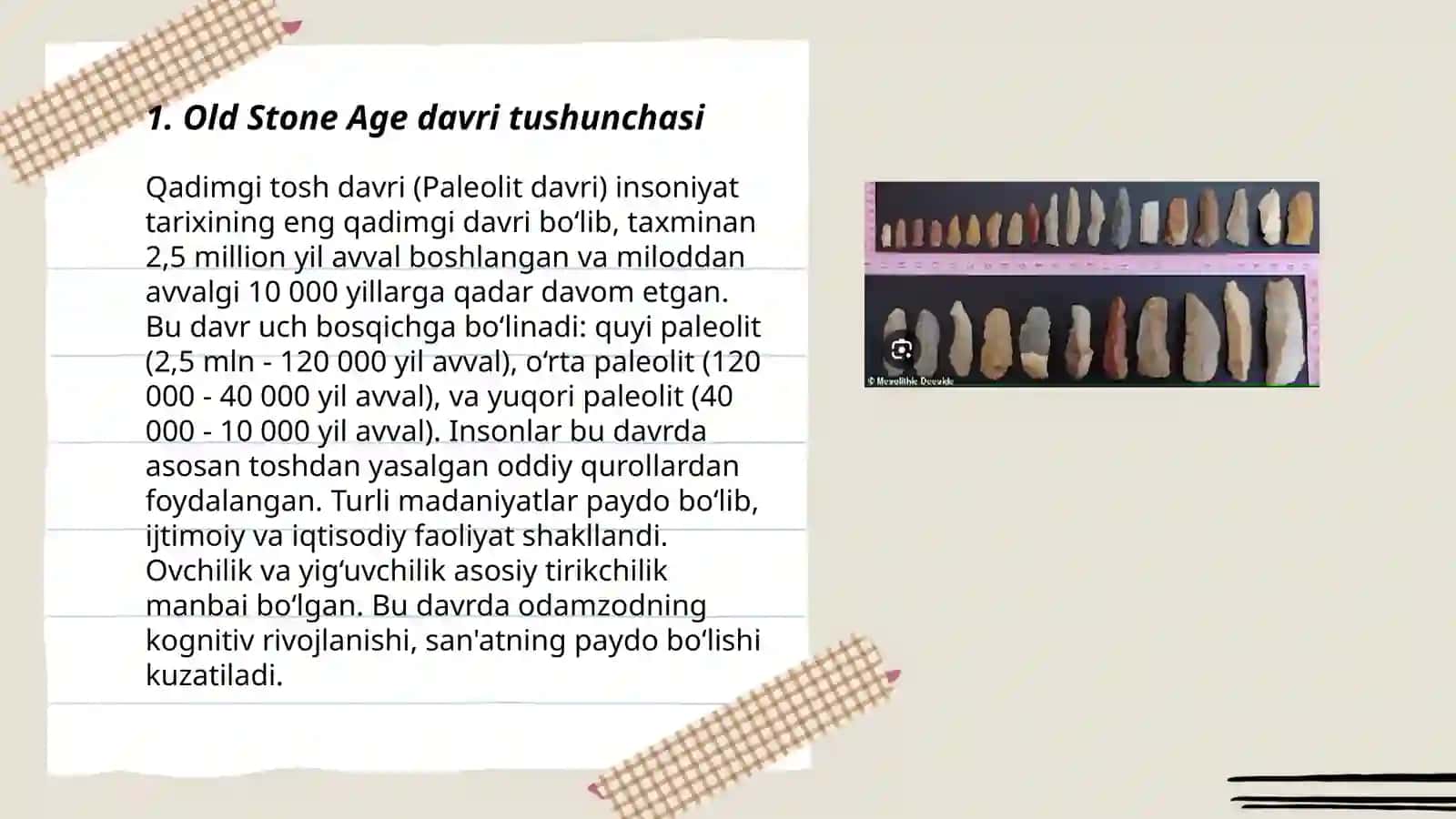 Ilk peleolit davri arxeologik yodgorliklari 3