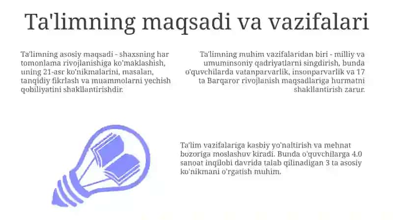 Ta'limning maqsadi va vazifalari 3