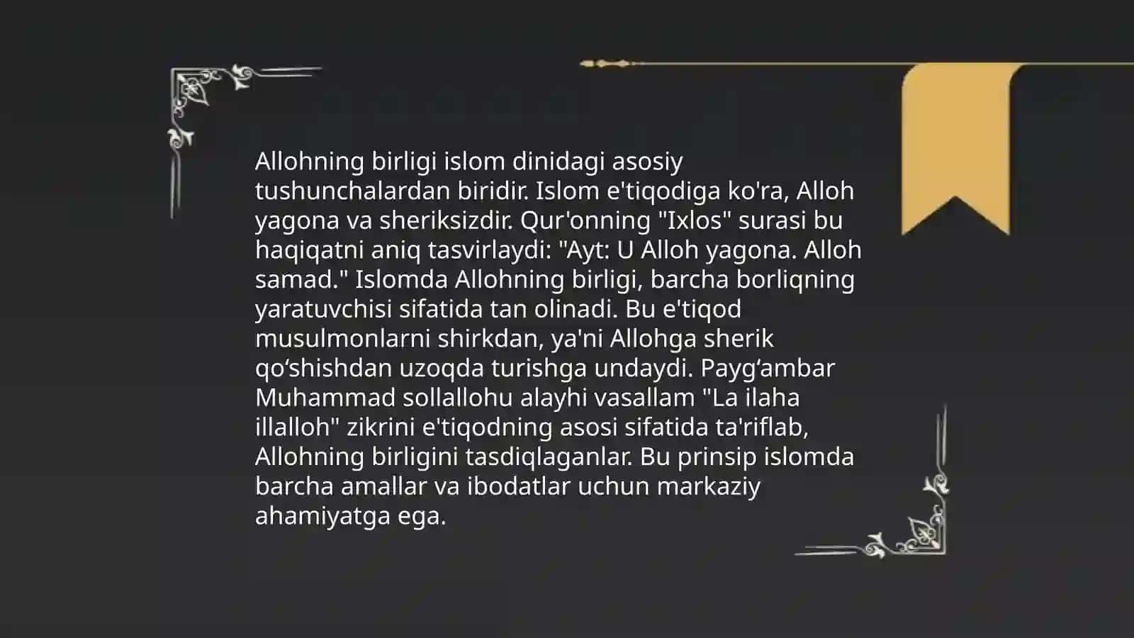 Allohning birligi 3