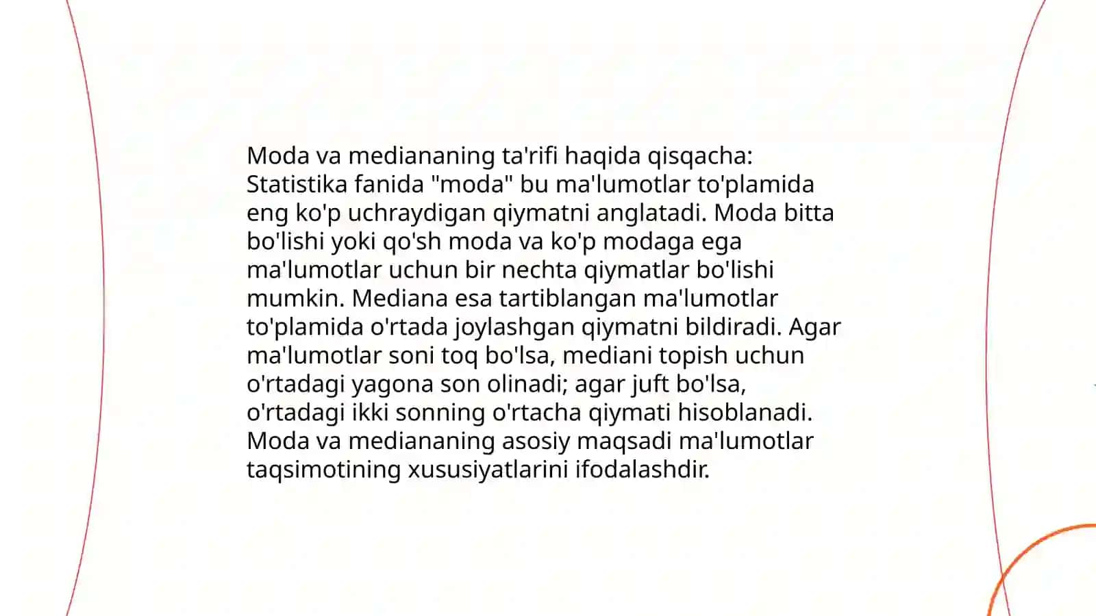 Moda va mediana 3