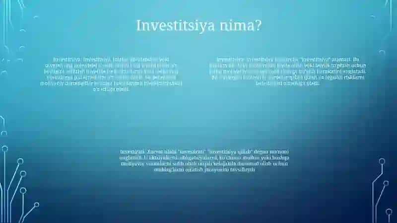 Investitsiya 3